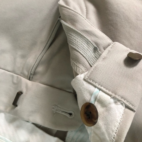 J Crew Eggshell tailored pants lined w/cuff - Picture 6 of 6